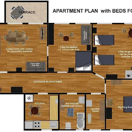 Stylish Grandic With Terrace In Center Next To The Beach. * 소포트